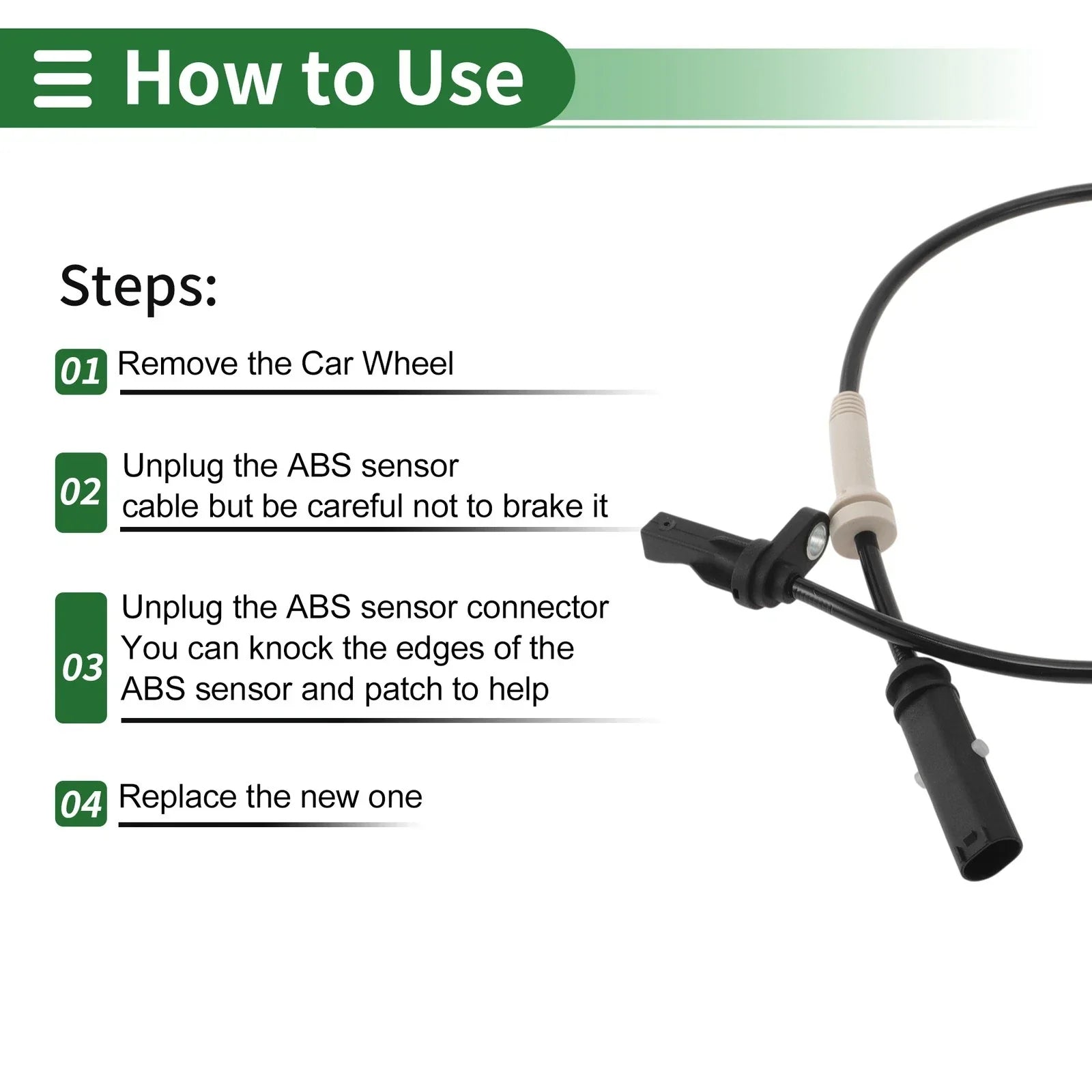 ABS Wheel Speed Sensor for BMW 3 Series F34 (2013 - 2020)