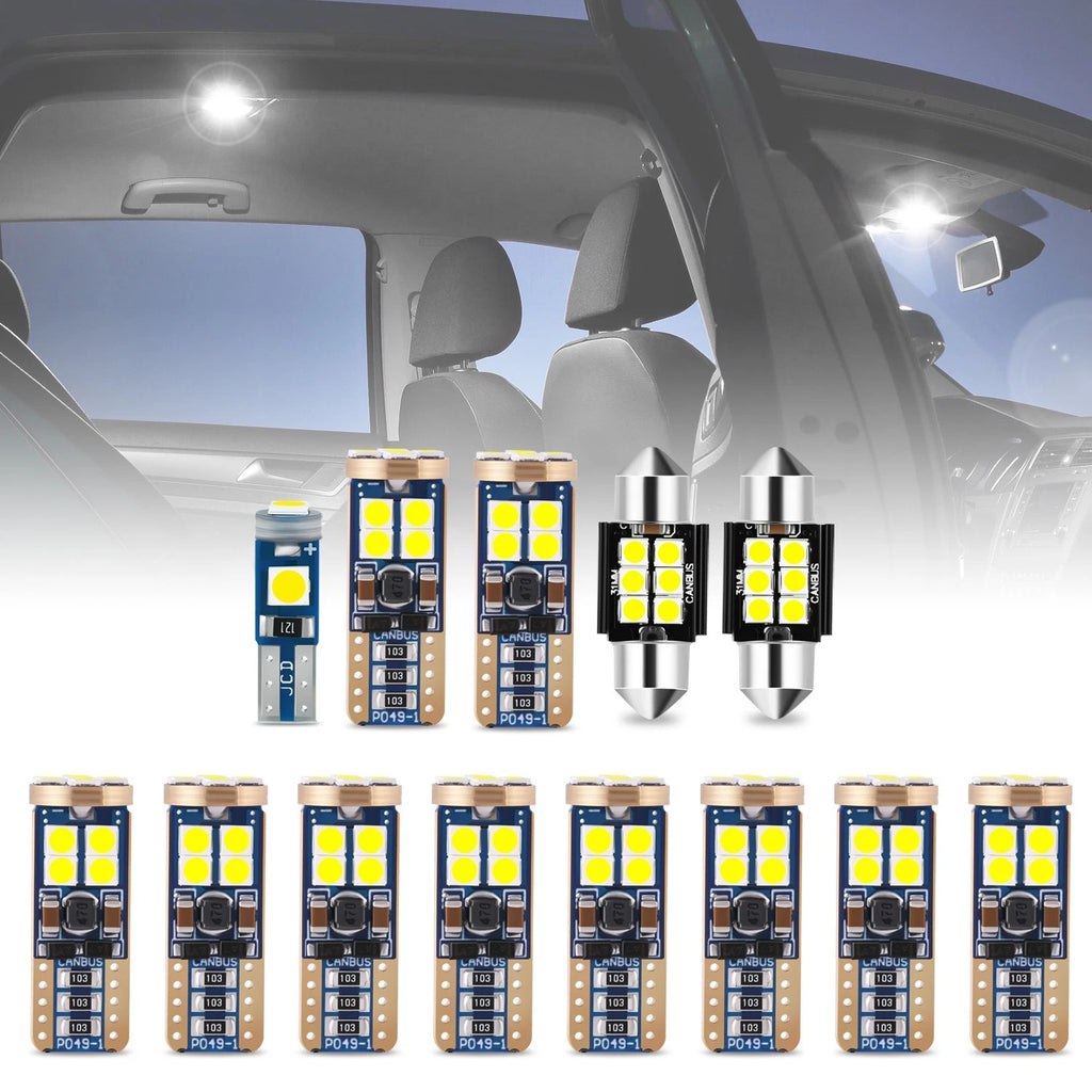 Set of 13 Interior Courtesy Dome Glove Box Light Bulbs for Toyota Sequoia (2001–2007)