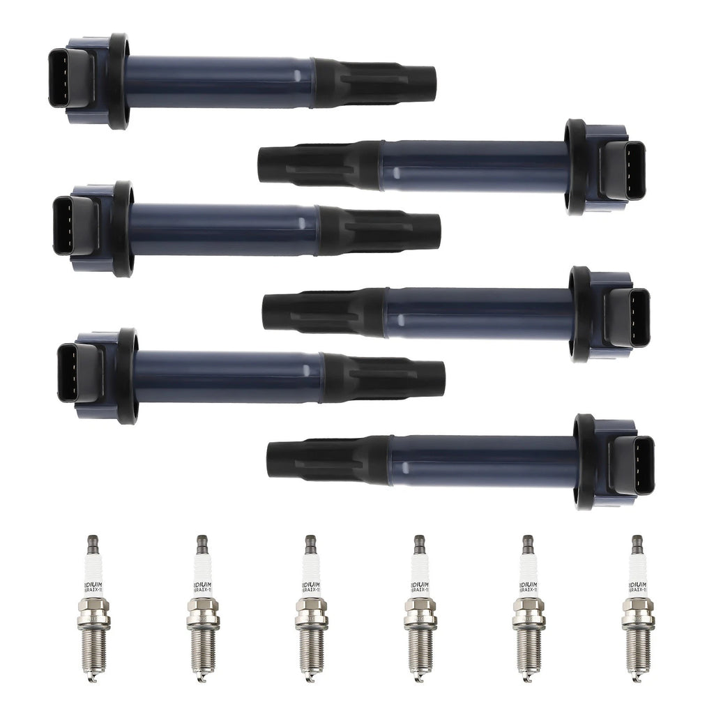 Set of 6 Ignition Coil Pack & Iridium Spark Plug for Toyota Avalon Lexus ES350 (2005–2019)