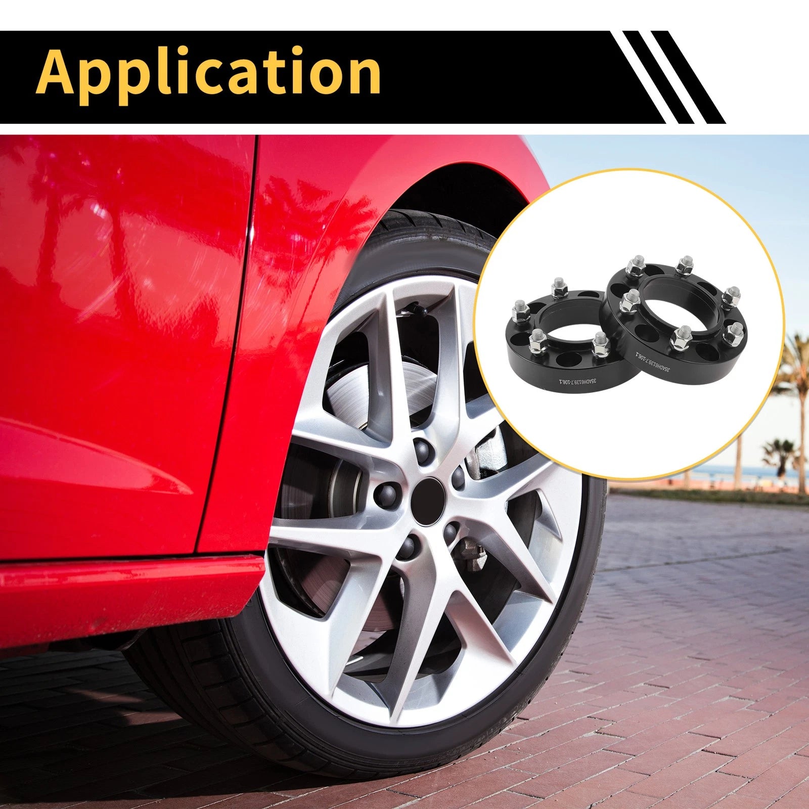 2X 6x139.7mm Wheel Spacers M12x1.5 for Lexus GX (2002–2023)
