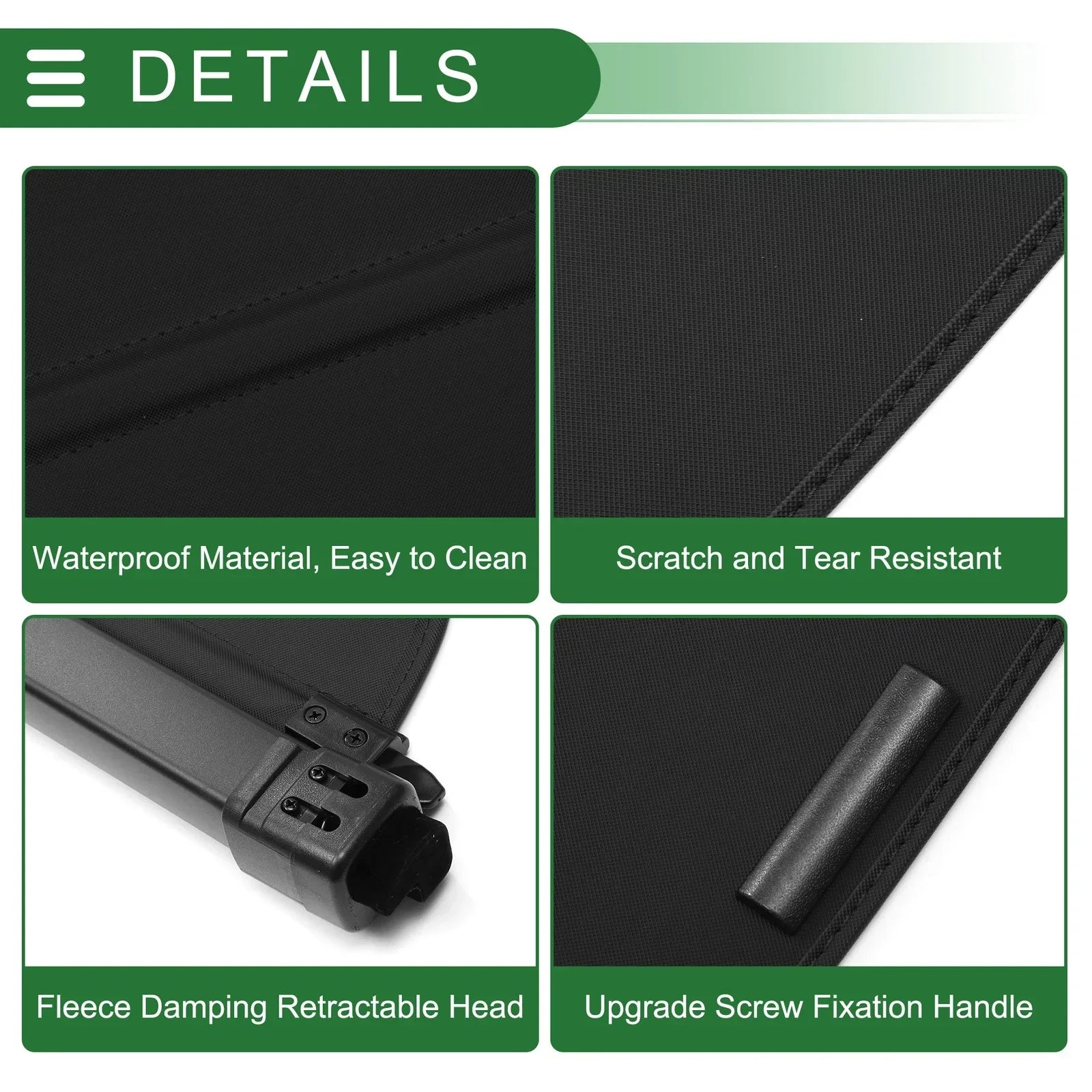 Trunk Retractable Cargo Cover for Honda Prologue 2024-2025 Gloss Black