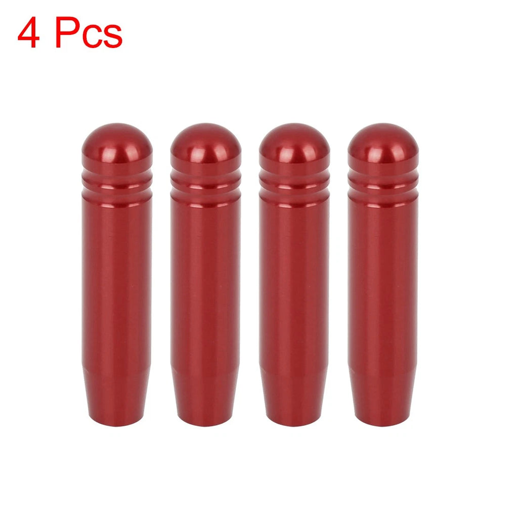 Set of 4 Aluminum Alloy Door Lock Knob Pins Red for BMW 3 Series (E90)