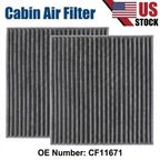2X CF11671 Cabin Air Filter for Ram 1500 2500 3500 (2016–2021)