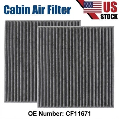 2X CF11671 Cabin Air Filter for Ram 1500 2500 3500 (2016–2021)