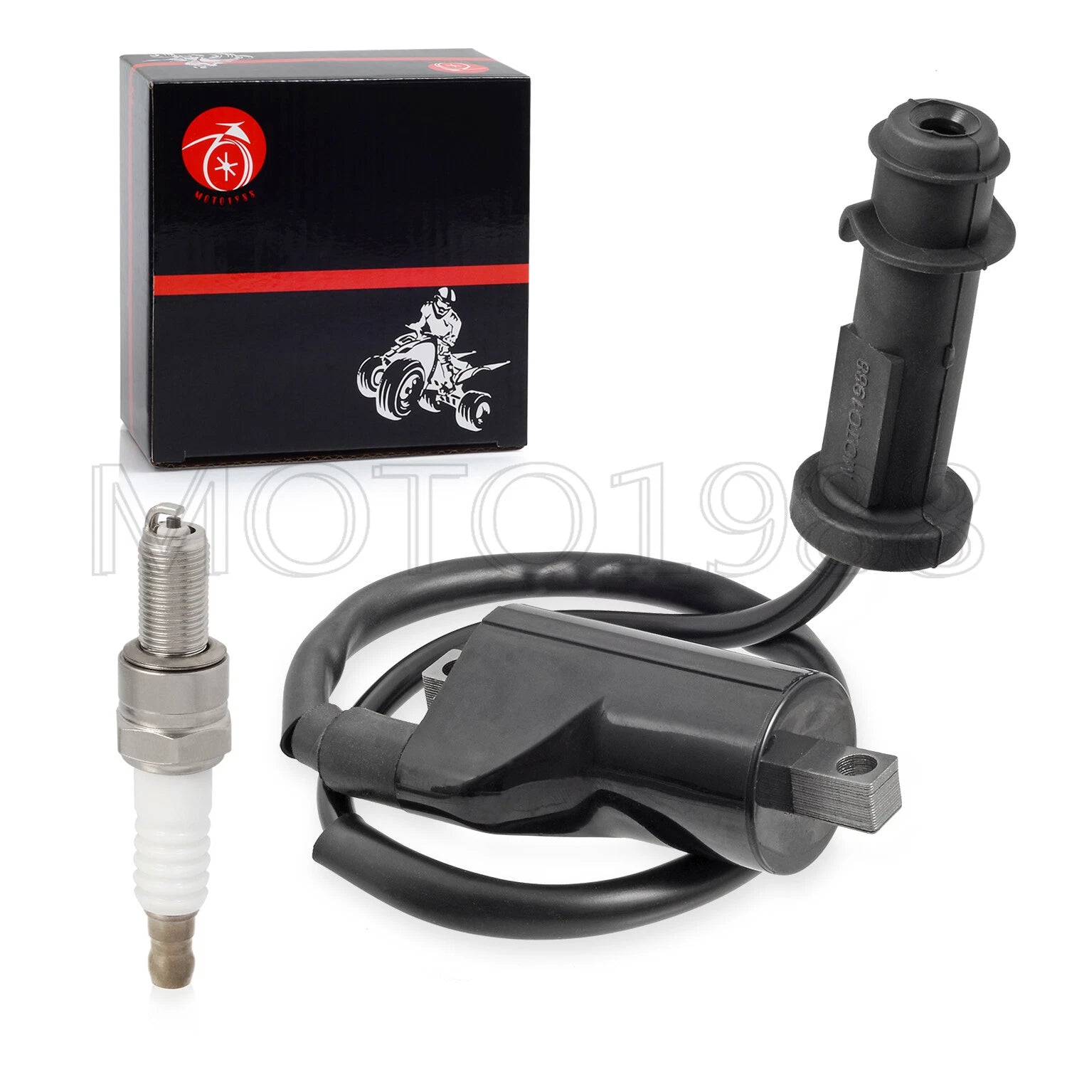 Ignition Coil Pack & Spark Plug Set for Arctic Cat 550 700 1000 (2009–2016)