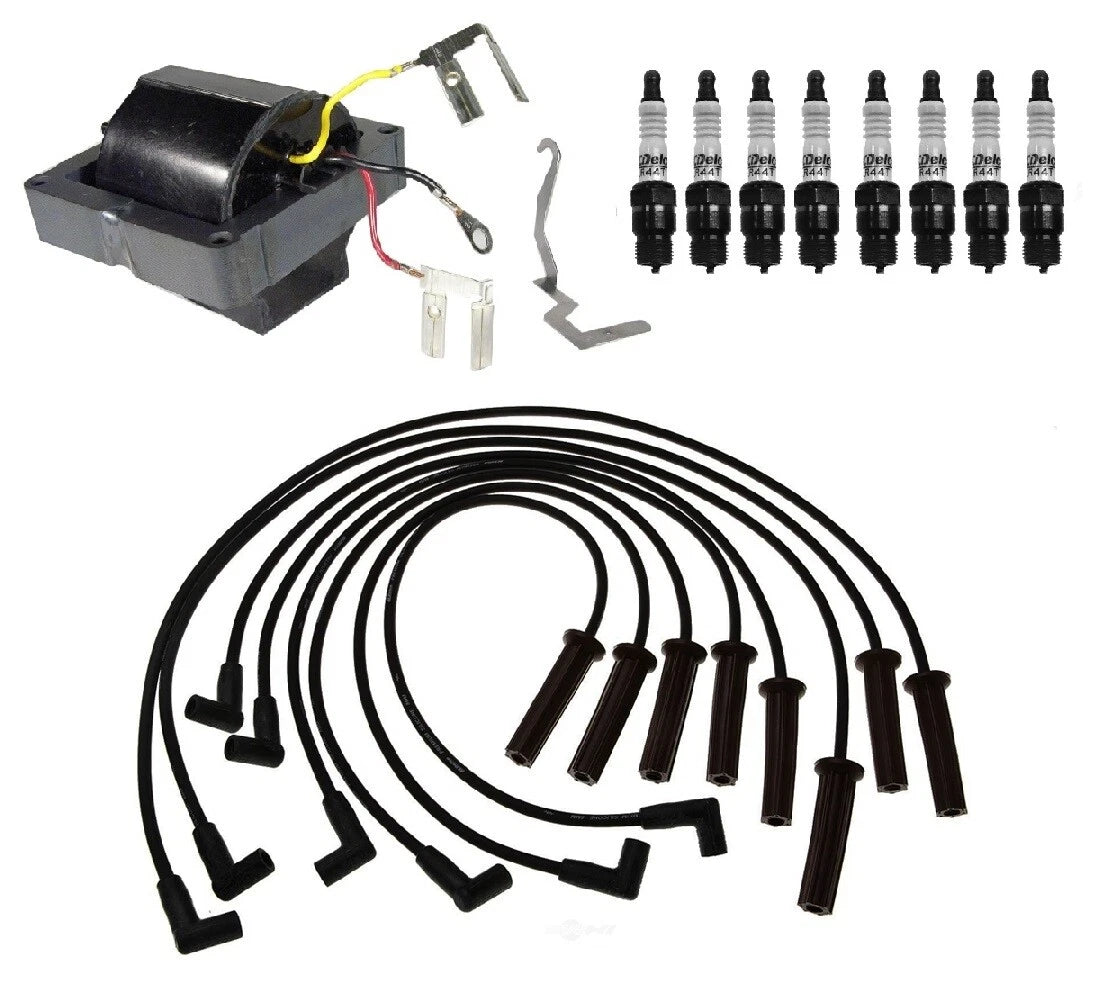 Ignition Wires & Spark Plugs Kit for Chevy C20 GMC C2500 P3500 (1973–1995)