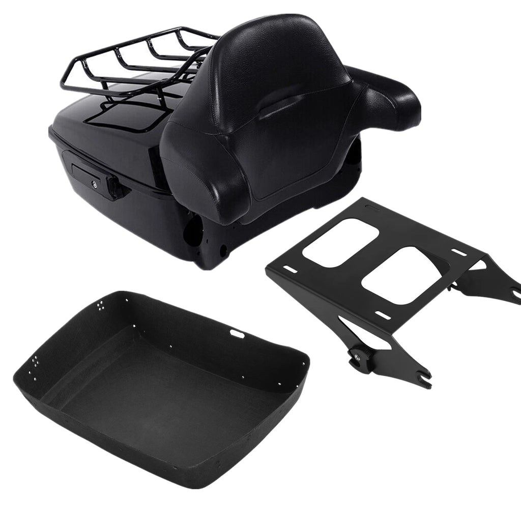 Trunk Mount Rack Backrest Pad for Harley Touring (2014–2023)