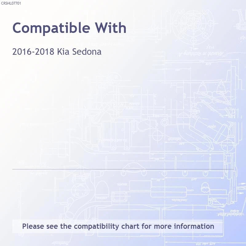 Passenger Side Outer Tail Light Assembly Replacement for Kia Sedona (2016–2018)