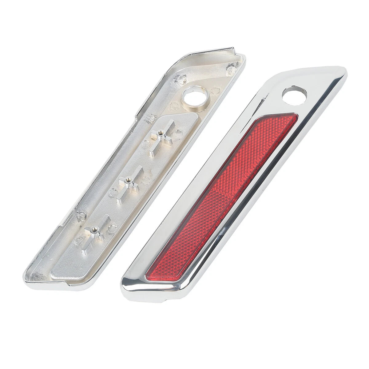 Chrome Saddlebag Hinge Latch Covers for Harley Touring FLHX FLHR FLTRX (2014–2023)