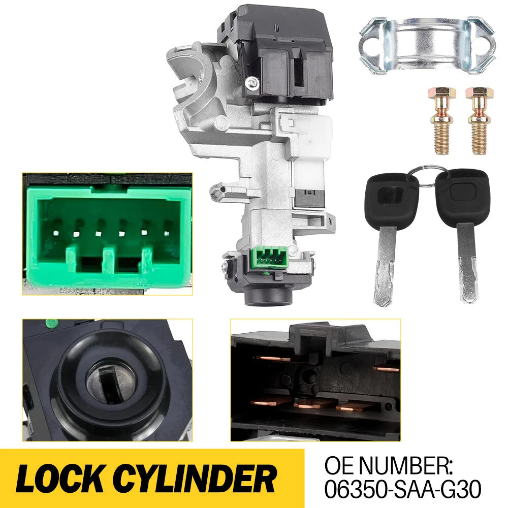 Ignition Switch Lock Cylinder with Keys for Honda Civic (2006–2011)