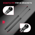 2Pc 28in 250lb Gas Strut Support for Tool Box Lid Camper Shell (2011-2016)
