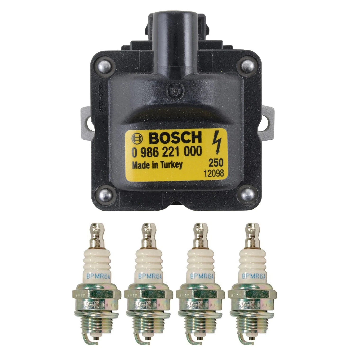 Set of 4 Bosch Ignition Coils & NGK Platinum Spark Plugs for Skylark 4Runner