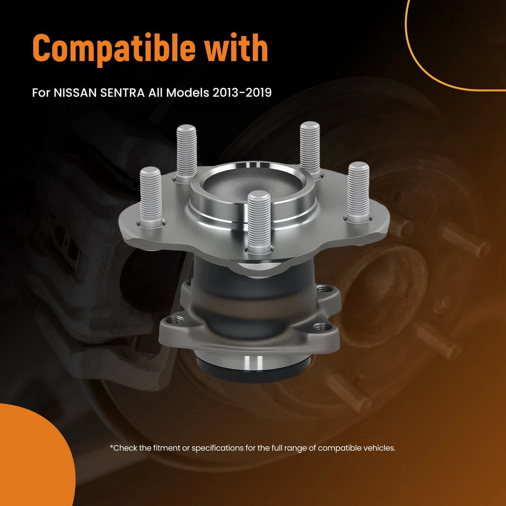 5 Lug Rear Wheel Hub Assembly for Nissan Sentra (2013–2019) 432024AF0A FWD Non-ABS