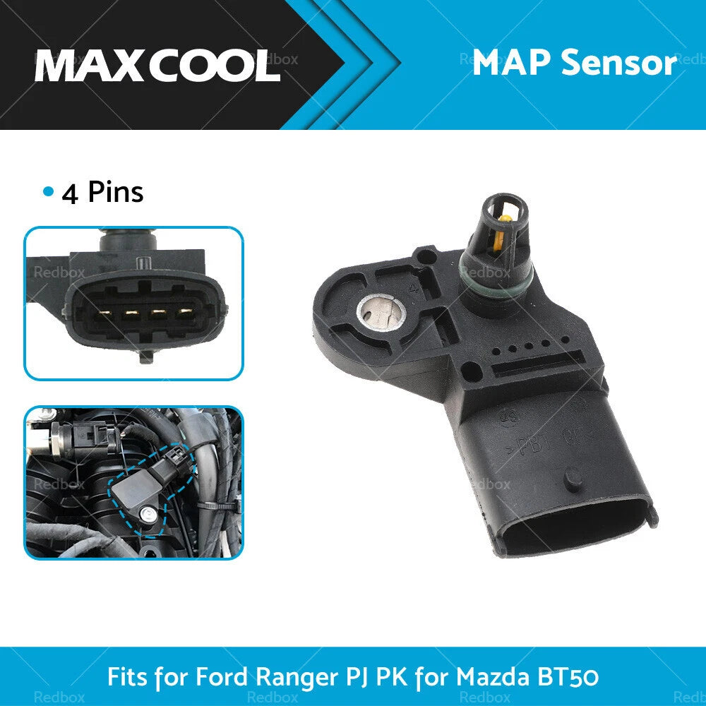 MAP Boost Pressure Sensor for Ford Ranger PJ PK Mazda BT50 (2006–2011) 0281002680