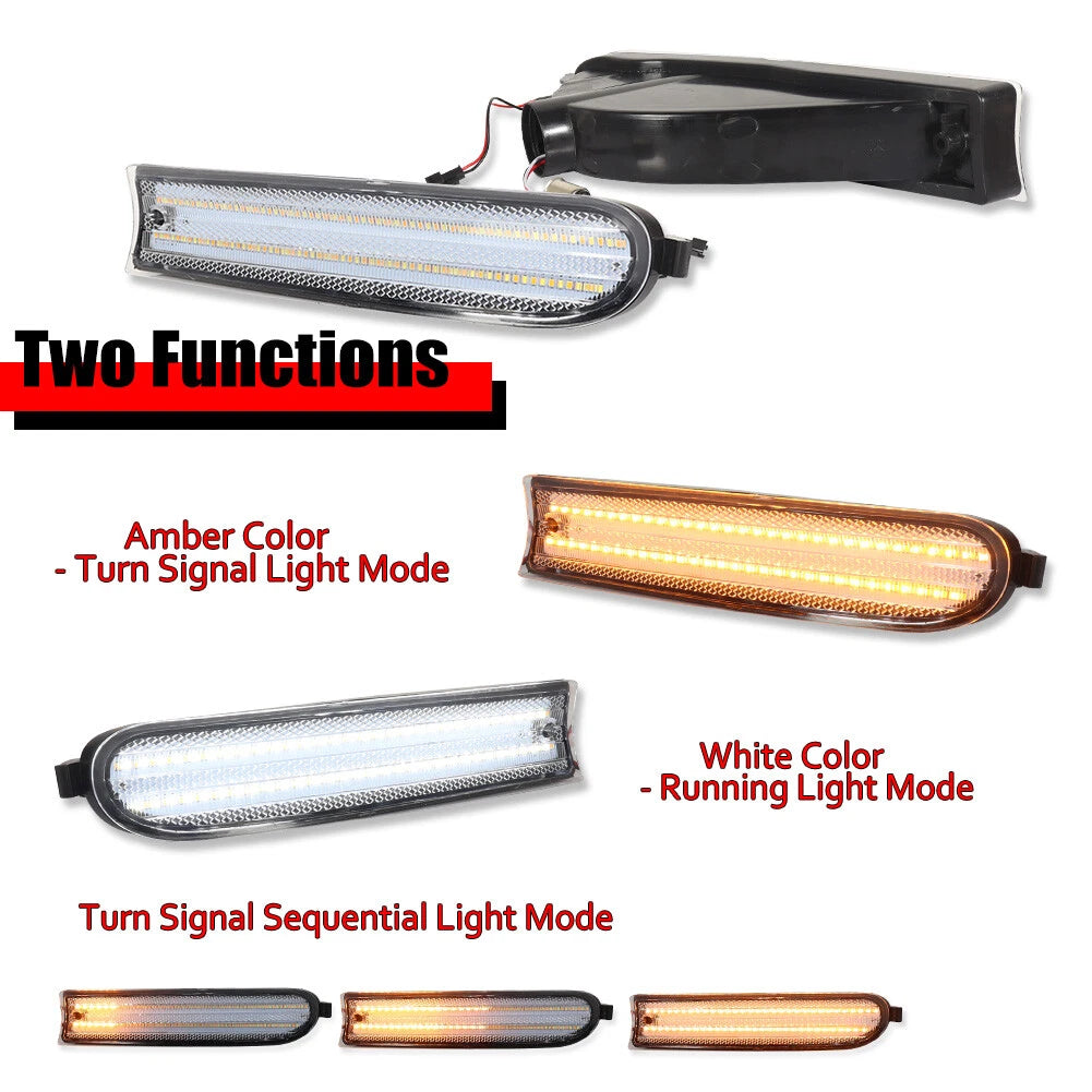 LED Front Bumper Switchback Parking Signal Lights for Toyota RAV4 (1996–1997)