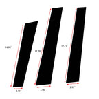 Piano Black Window Pillar Posts Door Trim Cover for Honda CR-V (2007-2011)