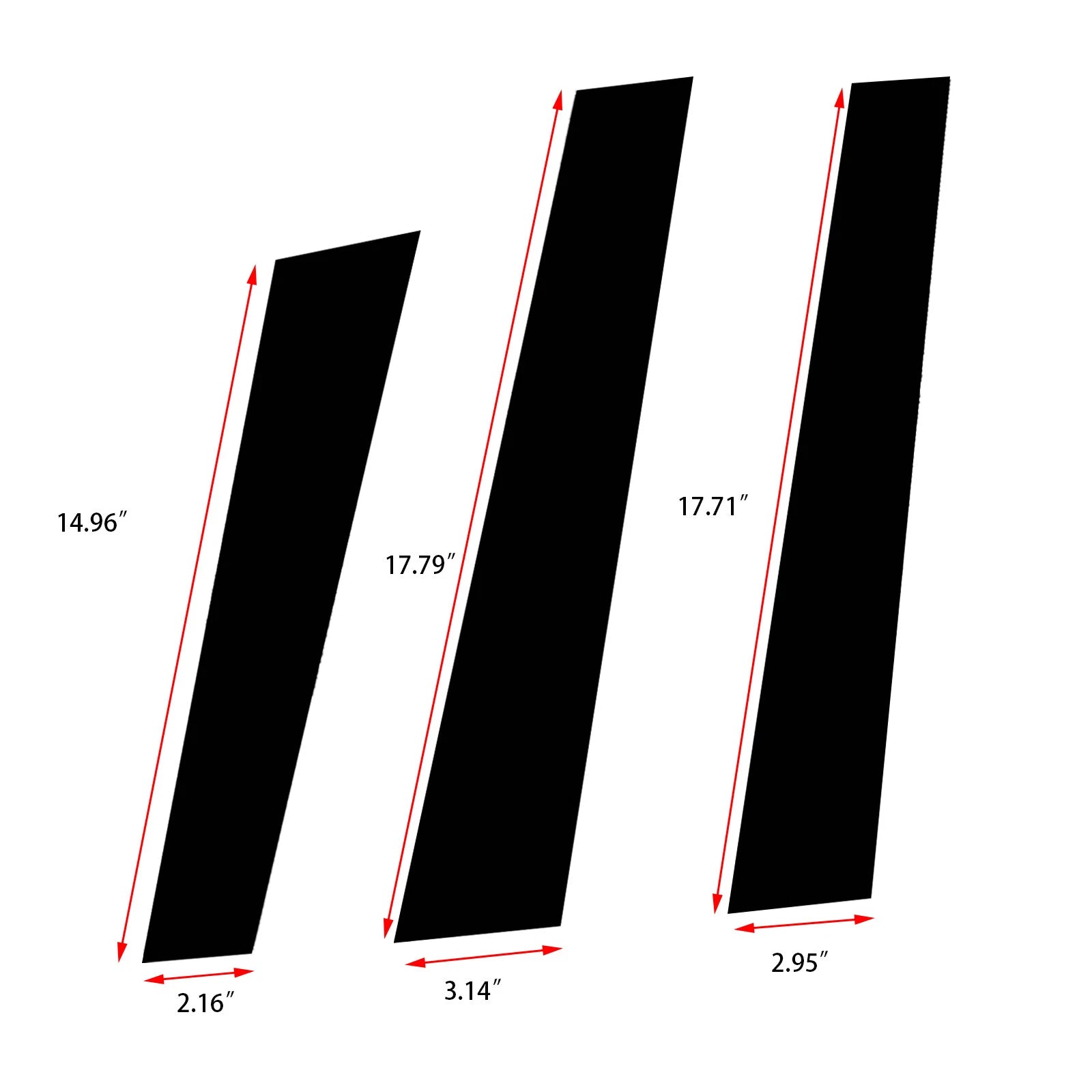 Piano Black Window Pillar Posts Door Trim Cover for Honda CR-V (2007-2011)