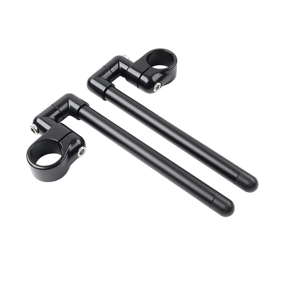 46MM Black Cafe Racer 7/8" Clip-On Handlebar for Motorcycle