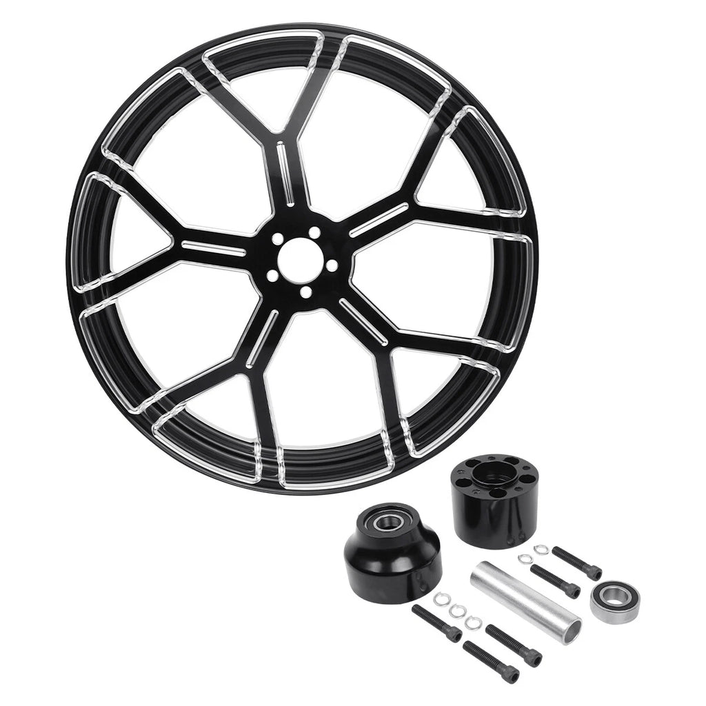 Set of 2 Front Wheel Rims with Single Disc Hub for Harley Electra Glide (1997–2021)