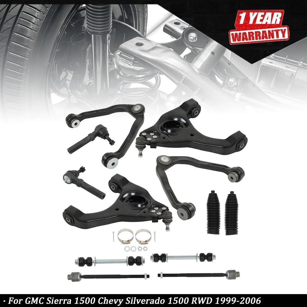 Set of 2 Front Upper Control Arms for Chevy Silverado 1500 (1999–2006)