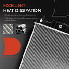 Radiator with Trans Oil Cooler for Chevy Trailblazer GMC Envoy (2002–2009)