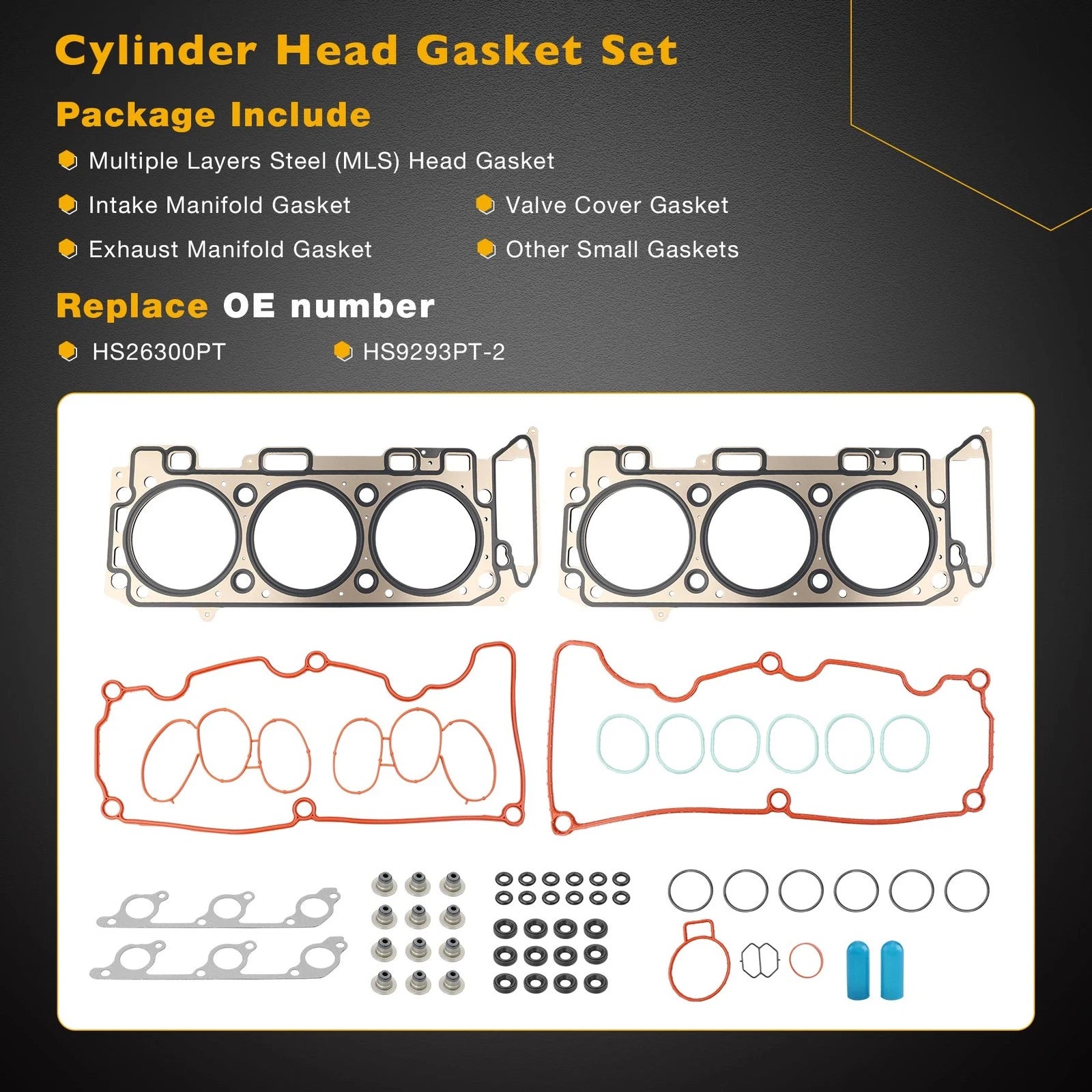 Set of 4 MLS Headgaskets for Ford Ranger Explorer (2001-2011)