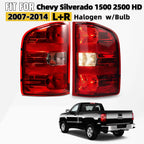 Halogen Tail Light Pair for Chevy Silverado 1500 (2007–2013) 2500 3500HD (2007–2014)