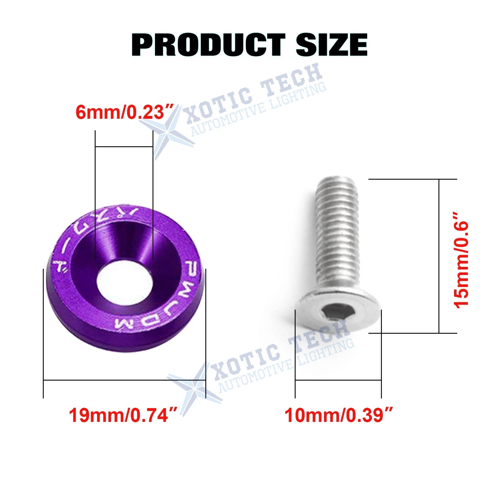 VTEC Solenoid Valve Cover Washer Kit for Honda (Purple) (2008-2013)