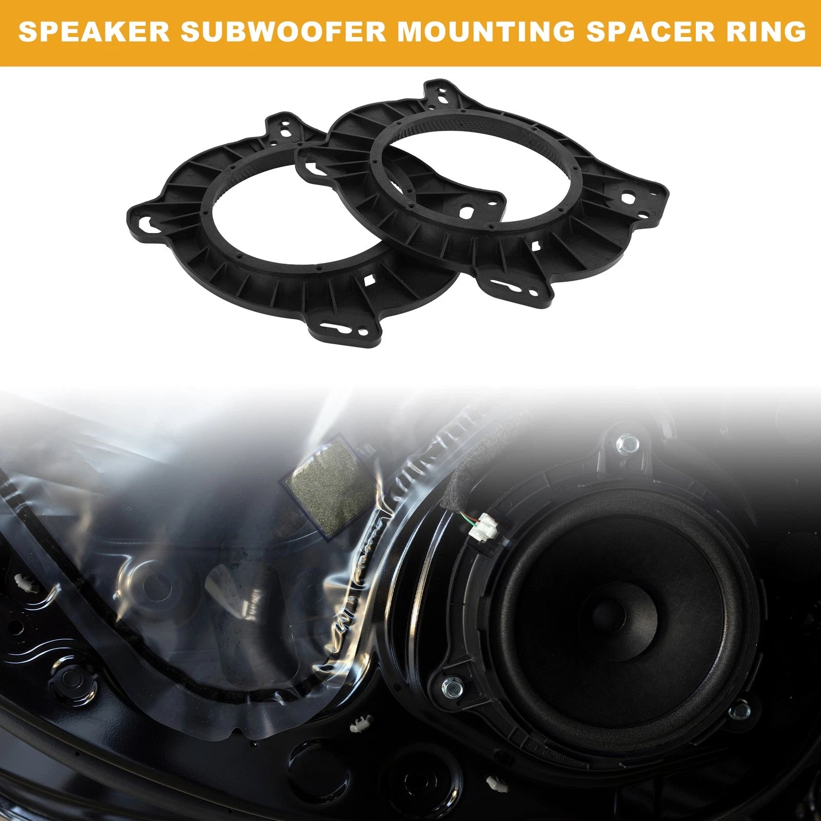 2X Speaker Spacer Ring 6x9" to 6.5" for Toyota (ABS)