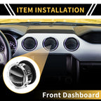 Dash AC Heater Air Vent for Ford F-250 F-350 F-450 (2011–2016) Titanium Tone