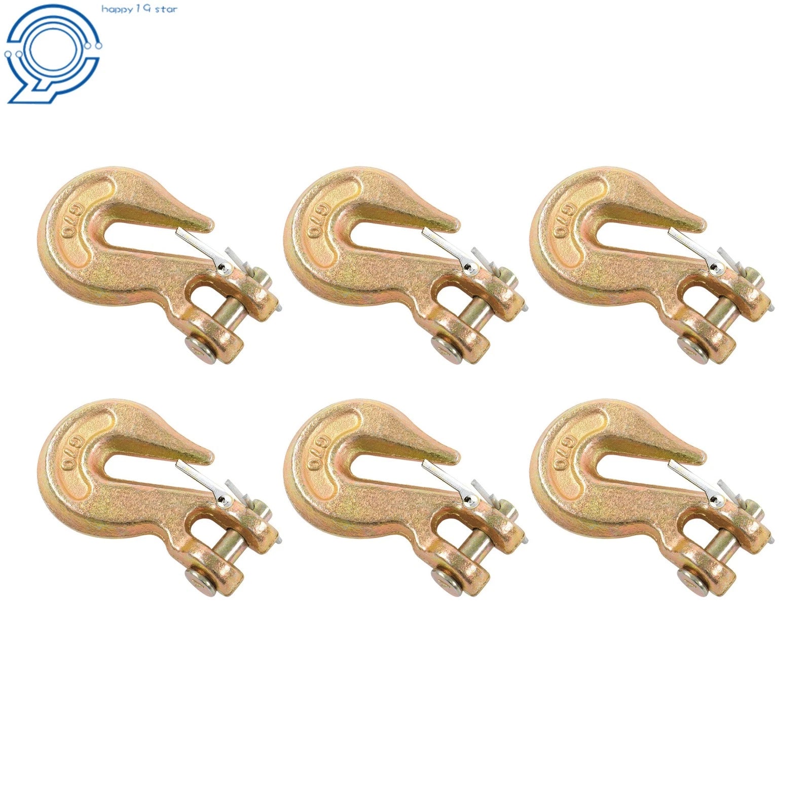 6X 5/16" Grade 70 Heavy Duty Forged Steel Clevis Slip Hook with Safety Latch