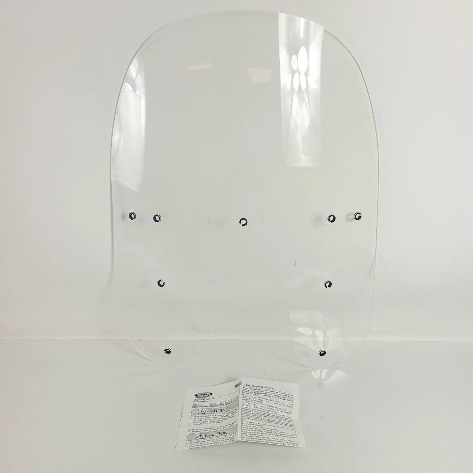 Plastic Windshield for Memphis Shades MEP6230 (17", Clear, FX/R/D/L)