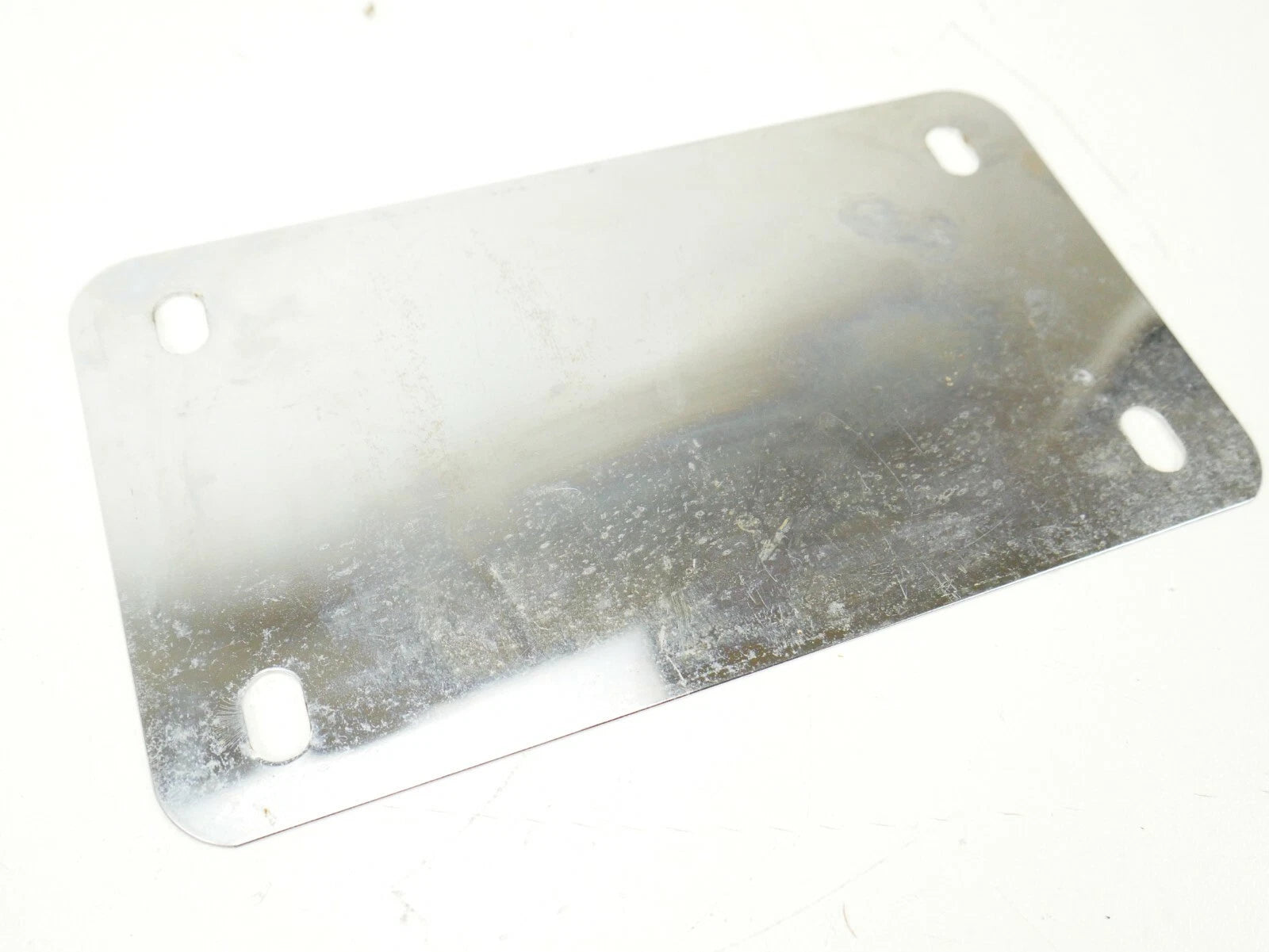 Chrome License Plate Flat Mounting Bracket for Harley-Davidson