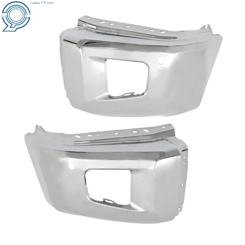 Front Bumper End Cap for Toyota Tundra (2014-2021) Chrome Steel