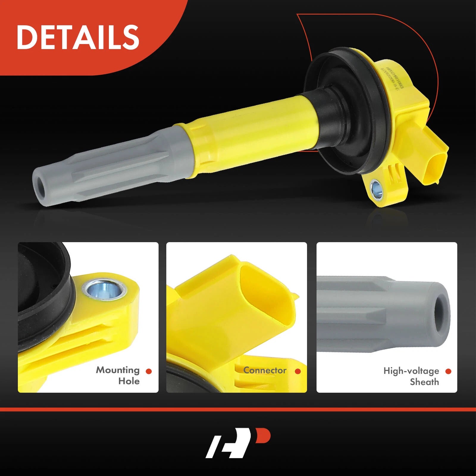 8x Yellow Ignition Coil for Ford F-150, Mustang (2011–2016)