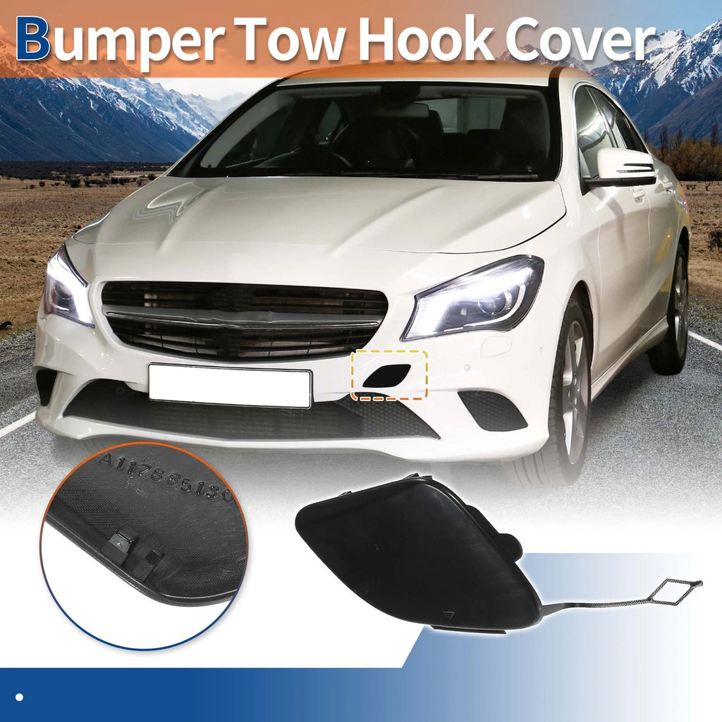 Tow Hook Cover for Mercedes-Benz CLA W117 (2014–2019) No.A1178851300 Black