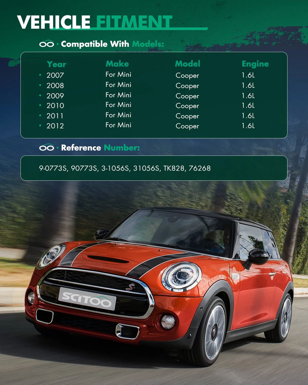 Timing Chain Kit for Mini Cooper L4 Gas 1.6L (2007–2010) N14B16A