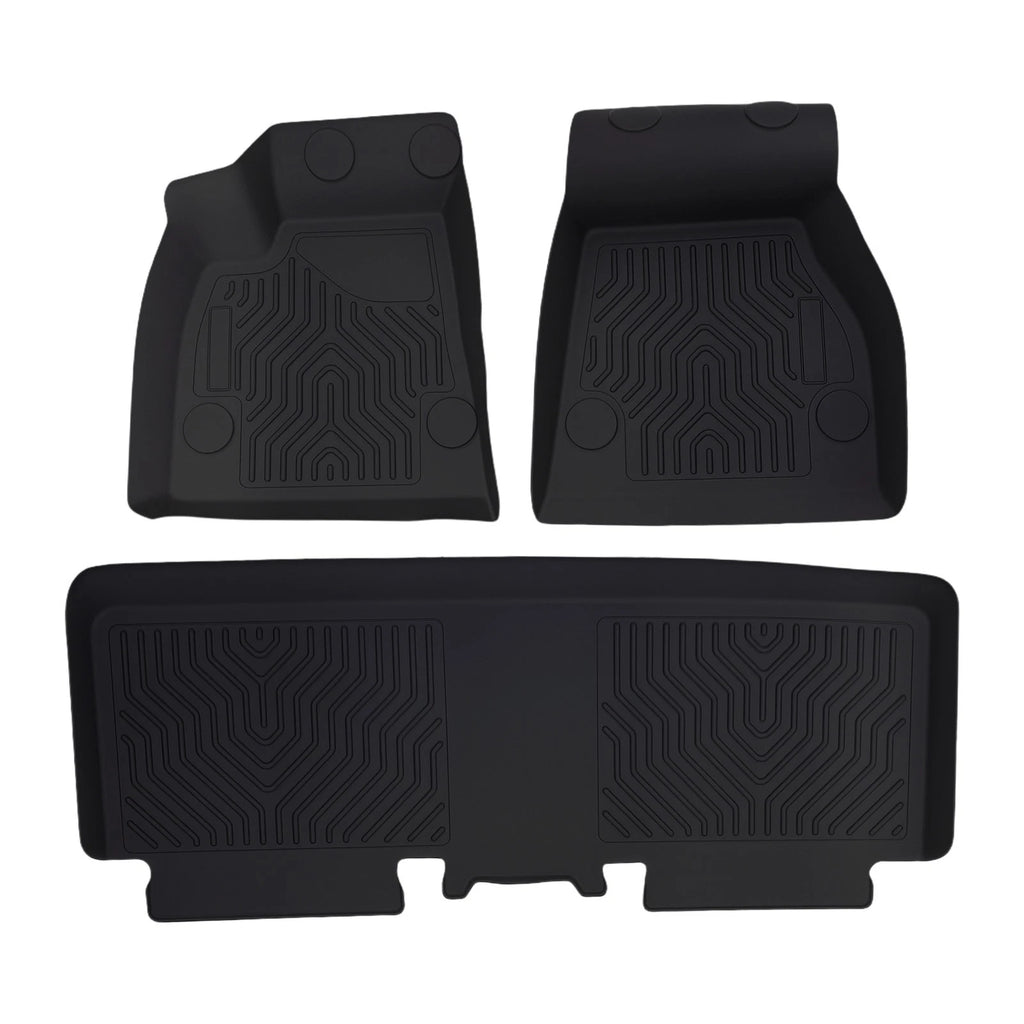 Set of 4 Anti-Slip Floor Mats for Tesla Model S (2015–2020) TPE Black
