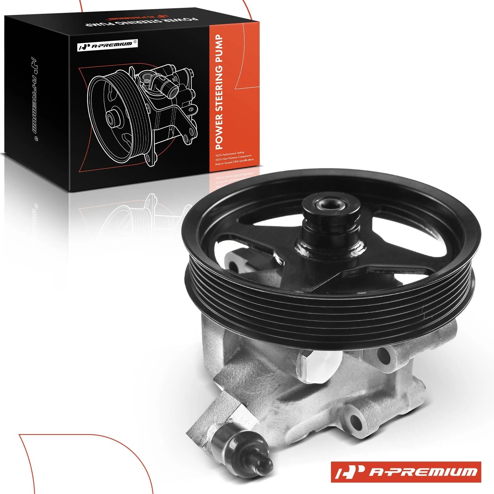 Power Steering Pump with Pulley for Ford Crown Victoria Lincoln Town Car (1992–2011)