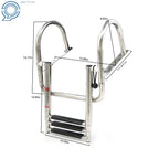 3-Step Stainless Steel Telescoping Boat Ladder for Dock
