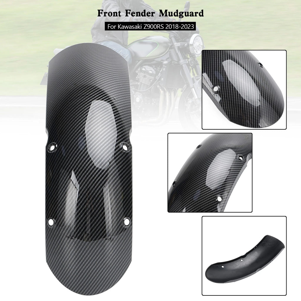 Front Fender Mudguard Fairing for Kawasaki Z900RS (2018–2023) Carbon