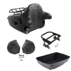 Backrest Rack Speakers Mount for Harley Touring Glide (1997–2008)