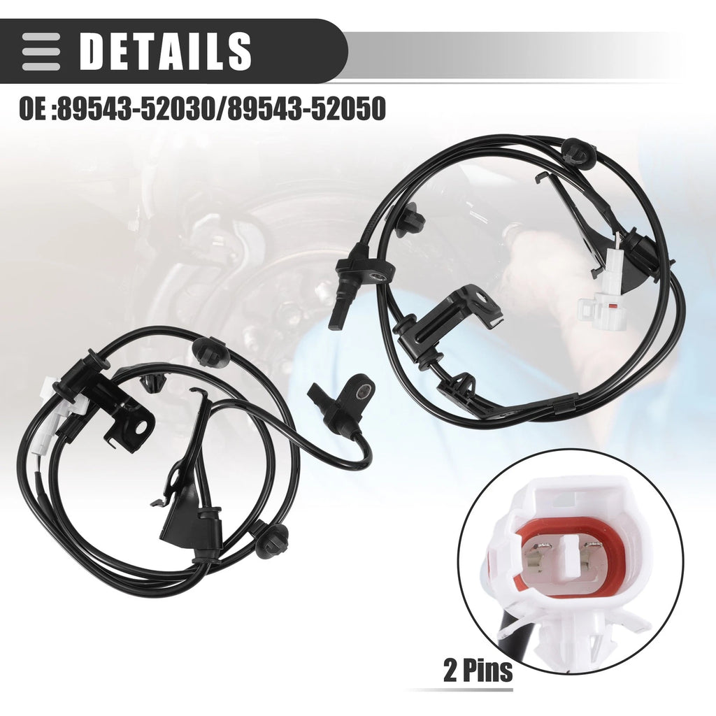 1 Pair ABS Wheel Speed Sensor for Toyota Yaris (2007–2011)