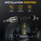 CV Axle Shaft Assembly for Toyota Corolla (2020–2021) Front Driver Side