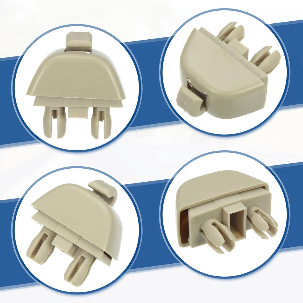 Set of 4 Sun Visor Hook Clips for Volkswagen Audi  Beige