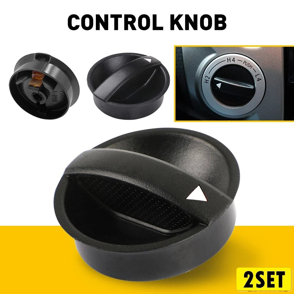 Set of 2 Control Knobs for Toyota Tacoma (2005–2011) HVAC A/C Fan