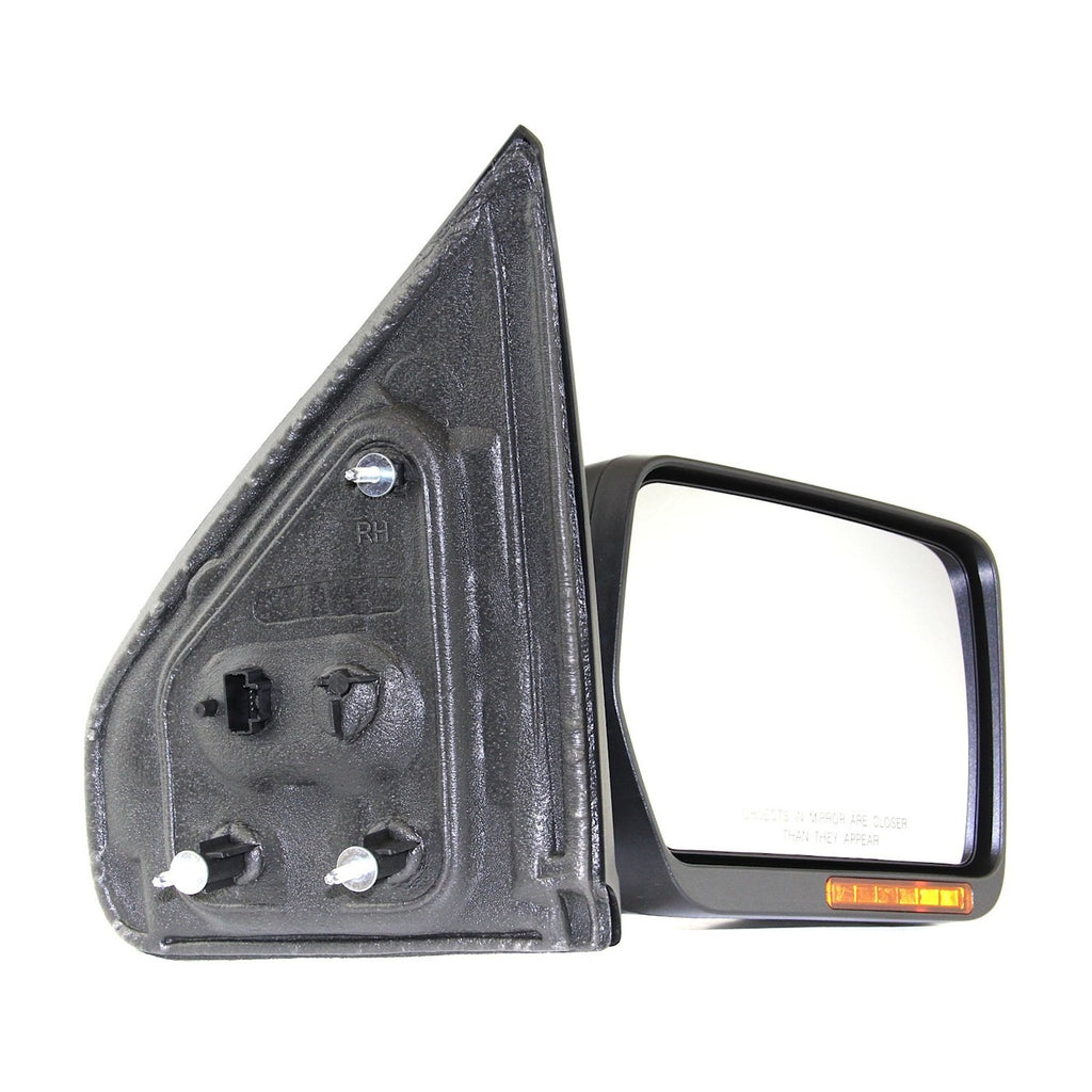 Power Mirror Set of 2 for Ford F-150 (2009–2010) Black Manual Folding Heated