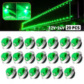 20X 12V Strobe+Steady LED Marker Lights for Boat Trailer (Dual Function)