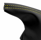 E Brake Boot Cover for BMW E30 (1984–1991) Black Yellow Stitch