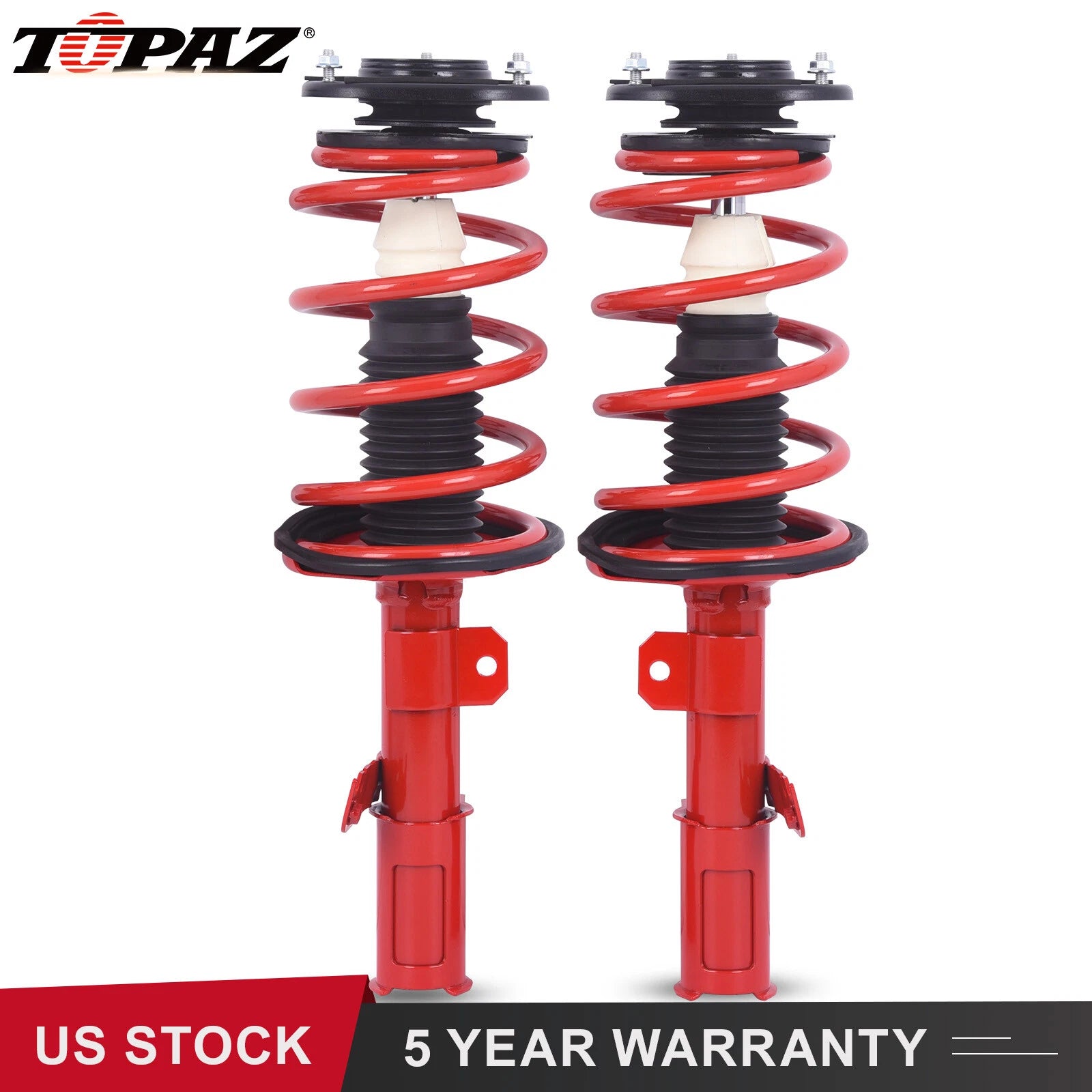 Pair Front Struts with Coil Spring for Toyota Matrix Pontiac Vibe (2003-2008)